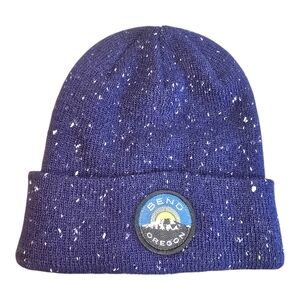 Bend Oregon Logo Beanie Made By Locale Outdoor New with Tags Unisex OS Navy